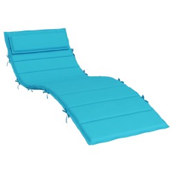 Coussin de transat ensoleillé Turquoise 178 x 60 x 4 cm 555974555974