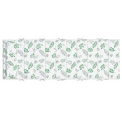 Coussin de transat ensoleillé Blanc et vert 178 x 60 x 4 cm 555975555975