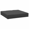Coussin de palette noir 60x60x8 cm tissu oxford 555977555977