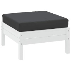 Coussin de palette noir 60x60x8 cm tissu oxford 555977555977