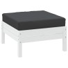 Coussin de palette noir 60x60x8 cm tissu oxford 555977555977