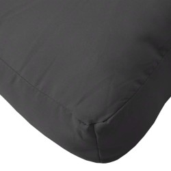 Coussin de palette noir 60x60x8 cm tissu oxford 555977555977