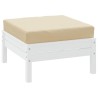 Coussin de palette beige 60x60x8 cm tissu oxford 555978555978