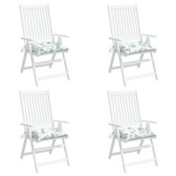 Coussins de chaise lot de 4 à motif de feuilles 40x40x7 cm 555979555979