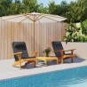 Coussins de chaise adirondack lot de 2 noir tissu oxford 555980555980