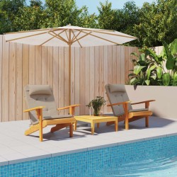 Coussins de chaise adirondack lot de 2 taupe tissu oxford 555981555981