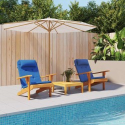 Coussins de chaise Uni 2 pcs Bleu 58 x 77 x 4,5 cm Tissu Oxford 555983555983