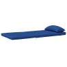 Coussins de chaise Uni 2 pcs Bleu 58 x 77 x 4,5 cm Tissu Oxford 555983555983