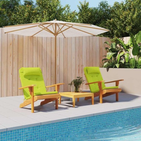 Coussins de chaise Uni 2 pcs Vert vif. 58 x 77 x 4,5 cm 555984555984
