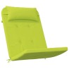 Coussins de chaise Uni 2 pcs Vert vif. 58 x 77 x 4,5 cm 555984555984
