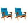 Coussins de chaise adirondack lot de 2 bleu clair tissu oxford 555990555990