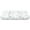 Coussin de palette motif de feuilles 60x40x12 cm tissu 555991555991