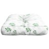 Coussin de palette motif de feuilles 60x40x12 cm tissu 555991555991