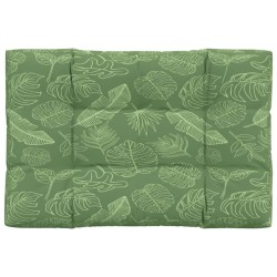 Coussin de palette à motif de feuilles 120x80x12 cm Tissu 555994555994