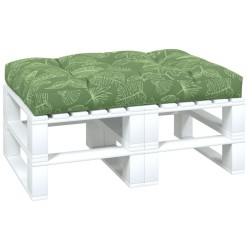 Coussin de palette à motif de feuilles 120x80x12 cm Tissu 555994555994