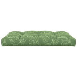 Coussin de palette à motif de feuilles 120x80x12 cm Tissu 555994555994