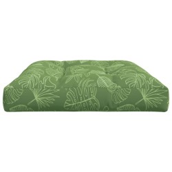 Coussin de palette à motif de feuilles 120x80x12 cm Tissu 555994555994