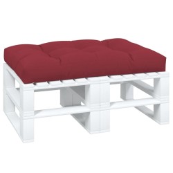 Coussin de palette rouge bordeaux 120x80x12 cm tissu 555995555995