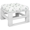 Coussin de palette à motif de feuilles 60x61,5x10 cm tissu 556001556001