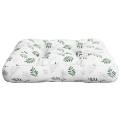 Coussin de palette à motif de feuilles 60x61,5x10 cm tissu 556001556001