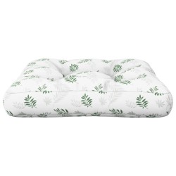 Coussin de palette à motif de feuilles 60x61,5x10 cm tissu 556001556001