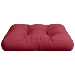Coussin de palette bordeaux 58x58x10 cm tissu 556004556004
