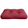 Coussin de palette bordeaux 58x58x10 cm tissu 556004556004