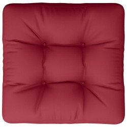 Coussin de palette bordeaux 58x58x10 cm tissu 556004556004