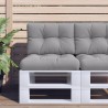 Coussin de palette gris 50x40x12 cm tissu 556005556005