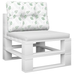 Coussin de palette motif de feuilles 50x40x12 cm tissu 556008556008