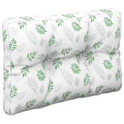 Coussin de palette motif de feuilles 50x40x12 cm tissu 556008556008