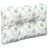 Coussin de palette motif de feuilles 50x40x12 cm tissu 556008556008