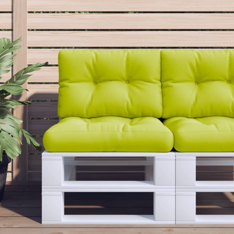 Coussin de palette vert vif 50x40x12 cm tissu 556009556009