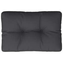 Coussin de palette noir 50x40x12 cm tissu 556011556011