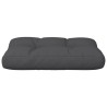 Coussin de palette noir 50x40x12 cm tissu 556011556011