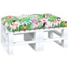 Coussin de palette multicolore 120x80x12 cm tissu 556014556014