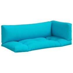 Coussins de palette lot de 3 turquoise tissu Oxford 556025556025