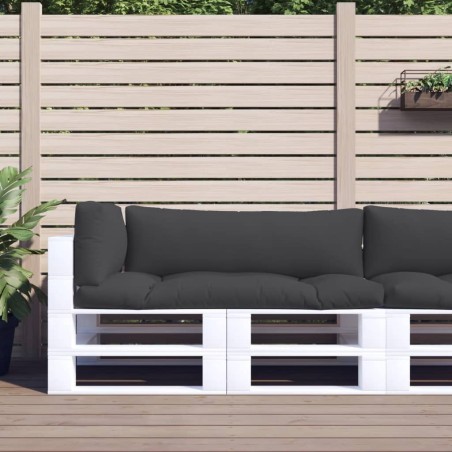 Coussins de palette lot de 3 noir tissu 556027556027