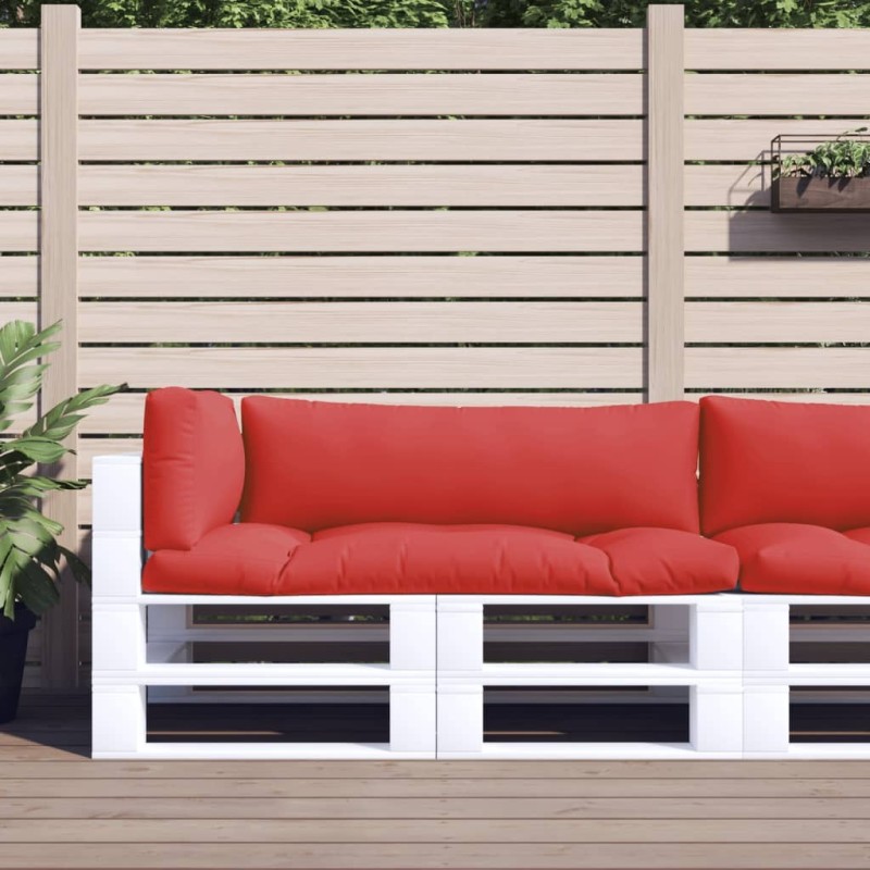 Coussins de palette lot de 3 rouge tissu 556029556029