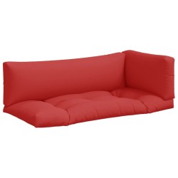 Coussins de palette lot de 3 rouge tissu 556029556029