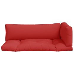 Coussins de palette lot de 3 rouge tissu 556029556029