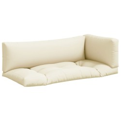 Coussins de palette lot de 3 crème tissu 556032556032