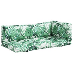 Coussins de palette lot de 3 motif de feuilles tissu 556034556034