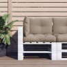 Coussins de palette lot de 3 taupe tissu 556039556039