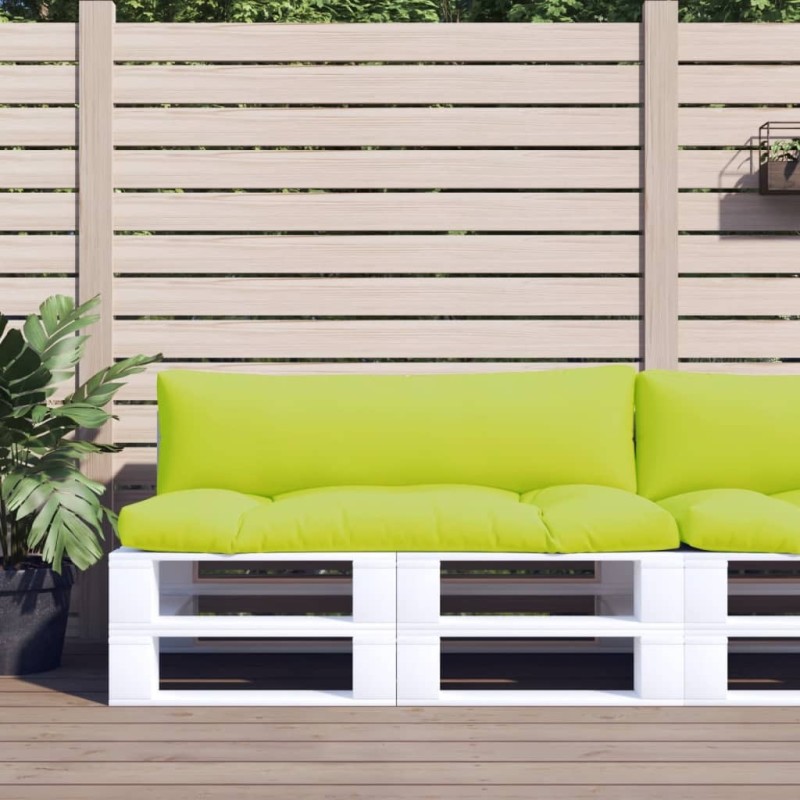 Coussins de palette lot de 2 vert vif tissu 556048556048