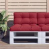 Coussin de palette rouge bordeaux 80x40x12 cm tissu 556060556060