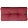 Coussin de palette rouge bordeaux 80x40x12 cm tissu 556060556060