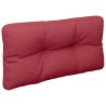 Coussin de palette rouge bordeaux 80x40x12 cm tissu 556060556060