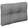 Coussin de palette gris 60x40x12 cm tissu 556061556061