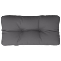 Coussin de palette anthracite 80x40x12 cm tissu 556064556064